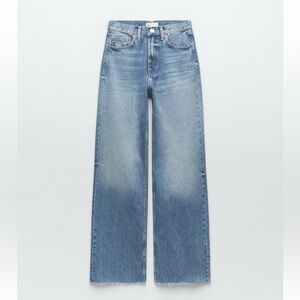 Zara Blue Wide Leg Jeans
